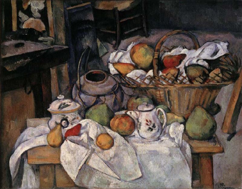 Paul Cezanne Still Life with Basket